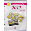 2017- 2 fogli e tasche con alloggiamenti per 2 euro commemorativi e Coincard (prima parte)